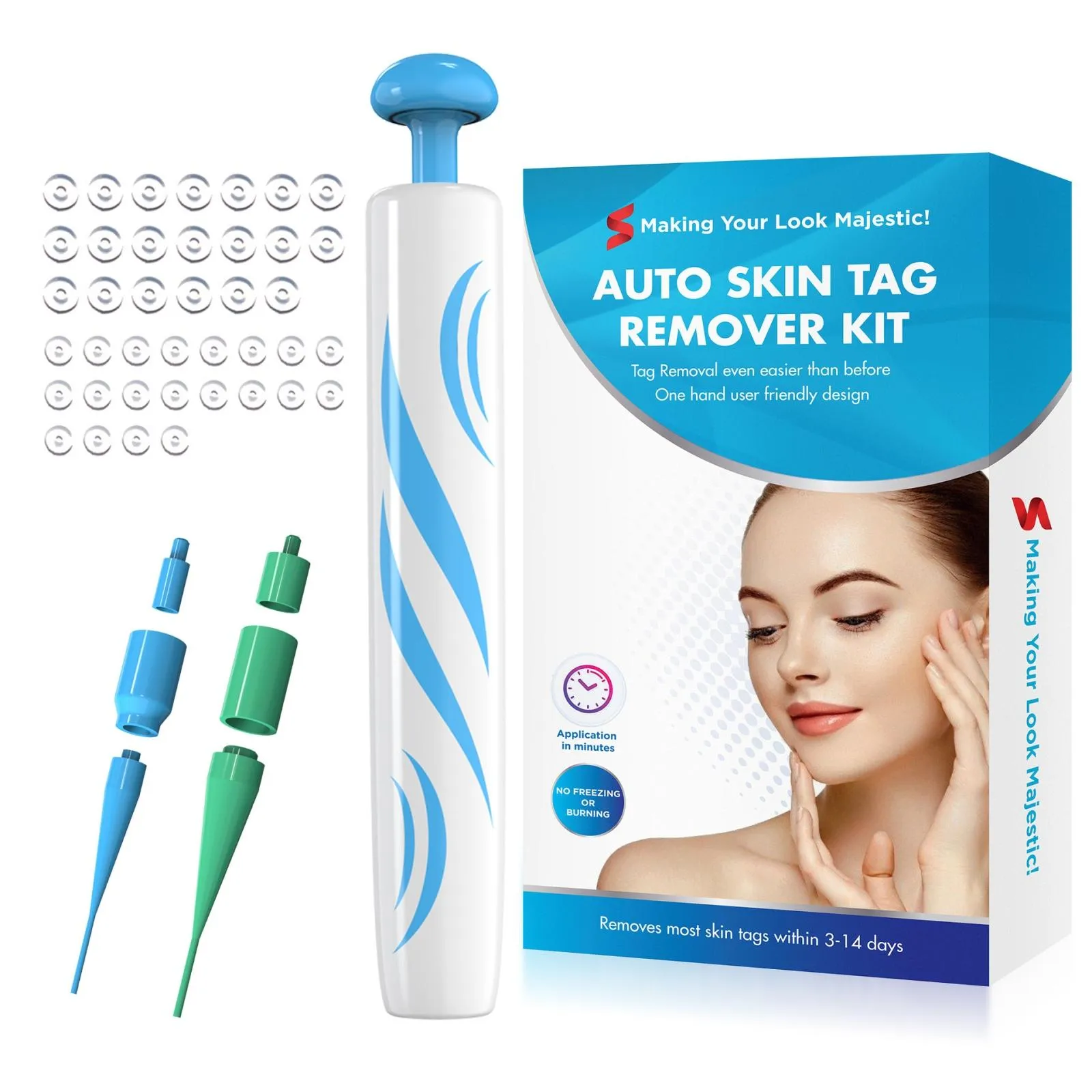 2 In 1 Skin Tag & Mole Remover Face Care Beauty Tool For Adults
