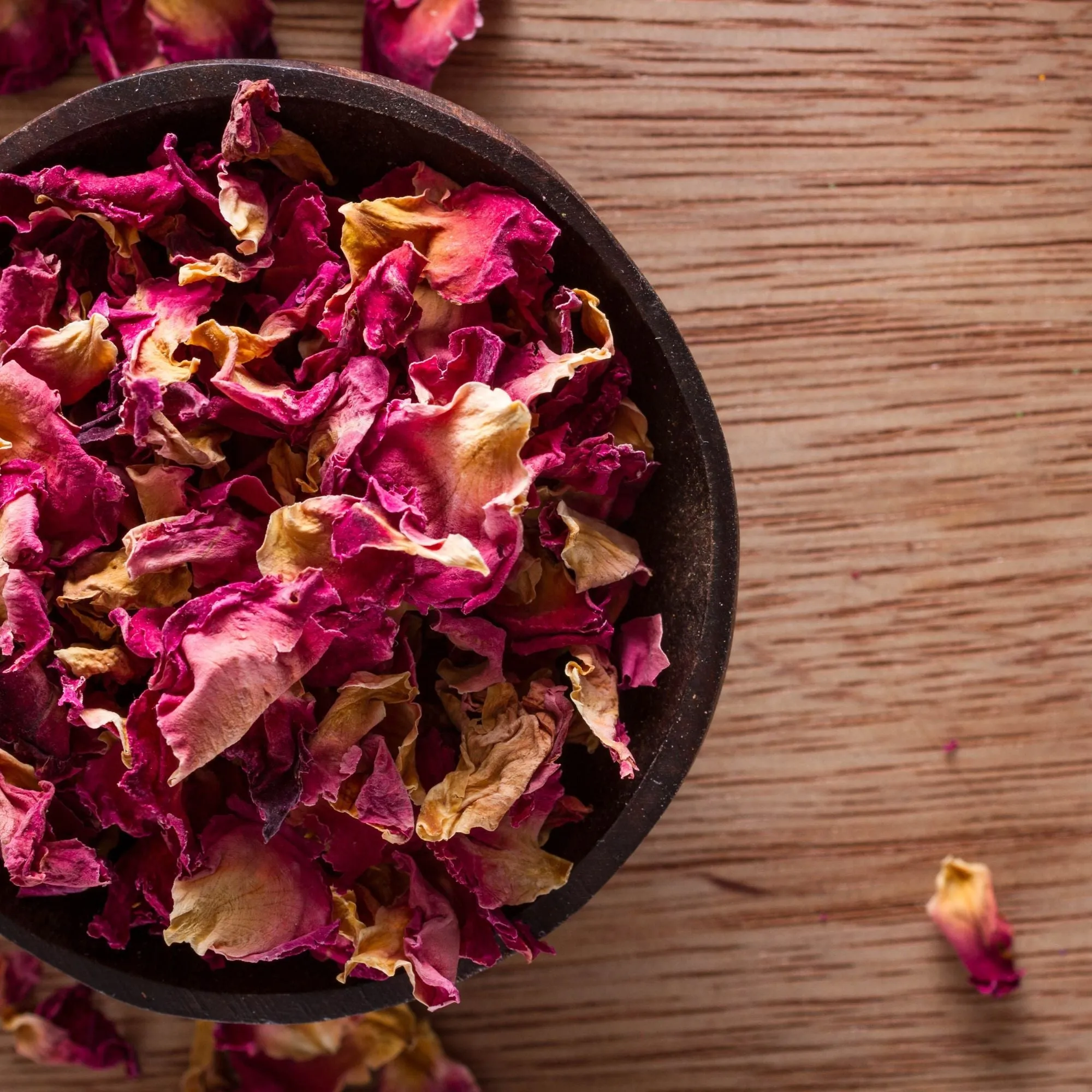 2Kg Bulk Organic Dried Red Rose Petals - Wedding Confetti Rosa Centifolia Flower
