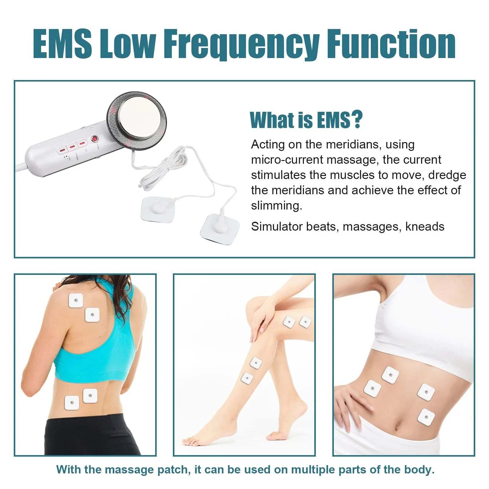 3-in-1 Ultrasonic EMS Infrared Body Slimmer and Facial Lifter