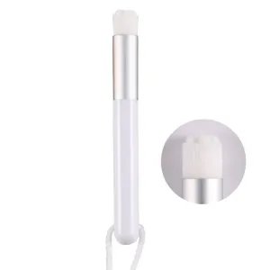 6-piece Soft Nasal Washing Brush Set for Blackhead Removal and Deep Cleansing - Flower Head Design White / Silver