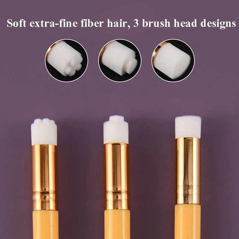 6-piece Soft Nasal Washing Brush Set for Blackhead Removal and Deep Cleansing - Flower Head Design White / Silver