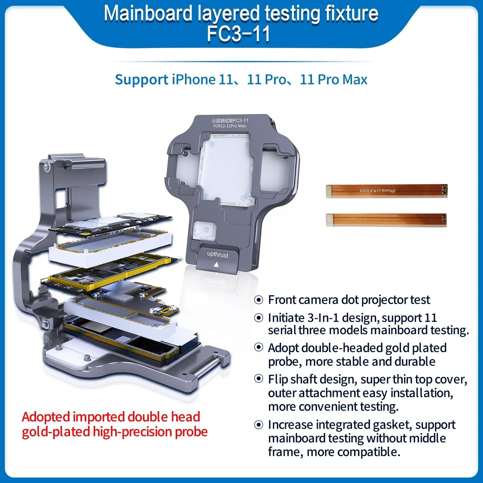 Aixun Fc3 11 Mainboard Laye Testing Fixture for Iphone 11/11 Pro/11pro Max