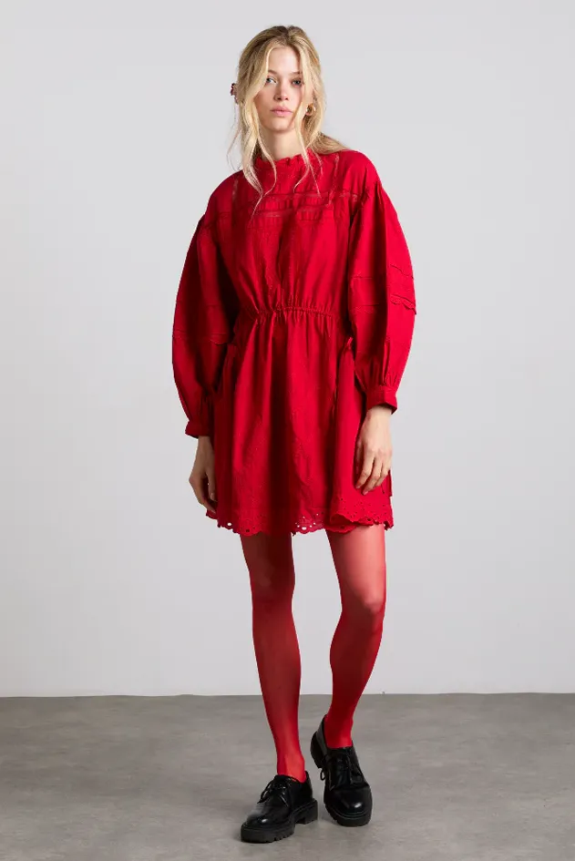 Damson Madder Clancy Red Mini Dress
