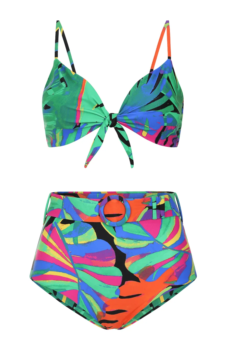 HALO Juniper High Waisted Brief in Retro Tropic