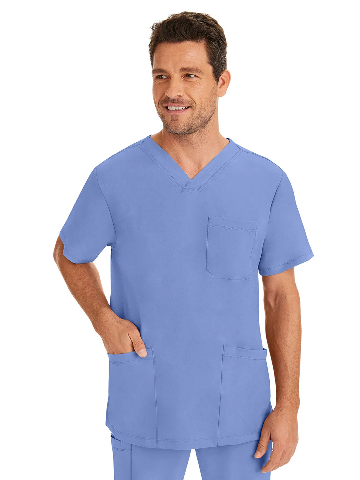 HH Works - Men's Matthew V-Neck Solid Scrub Top