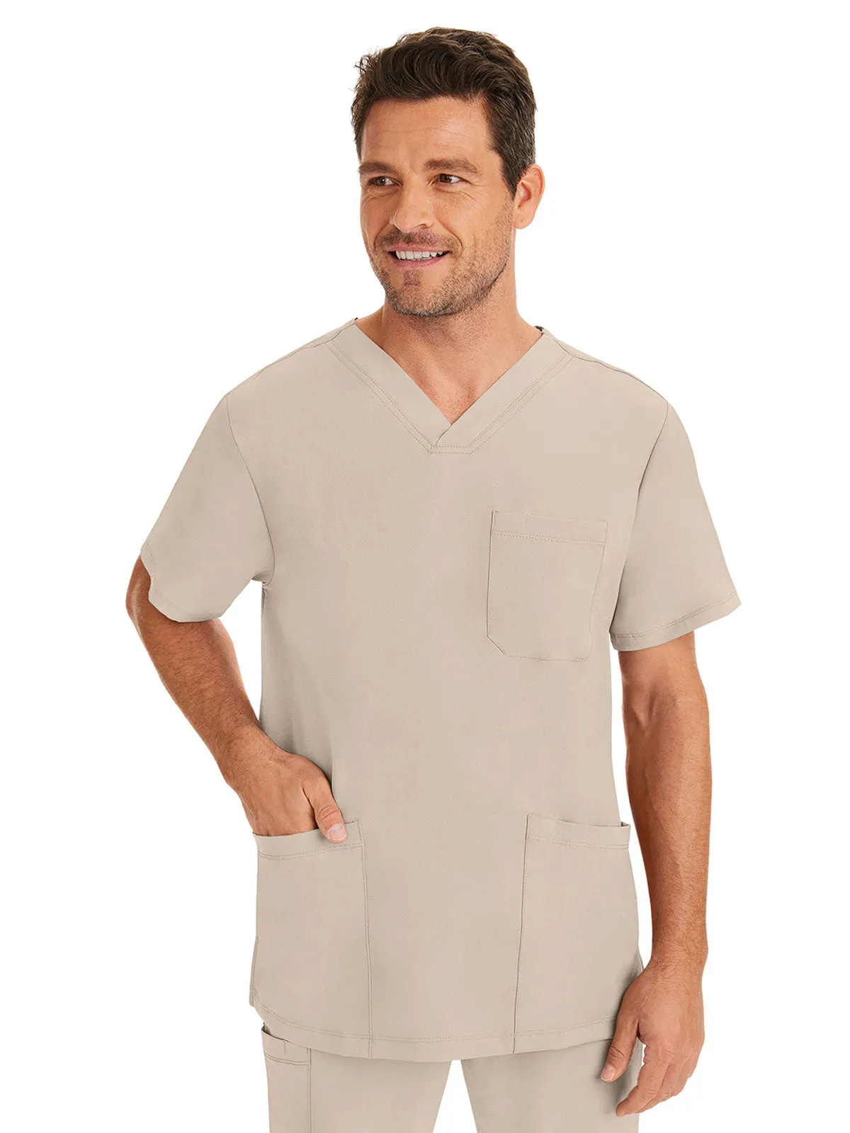 HH Works - Men's Matthew V-Neck Solid Scrub Top