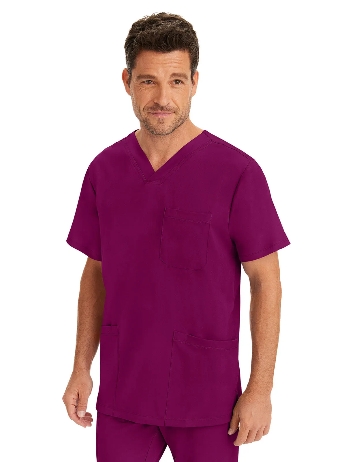 HH Works - Men's Matthew V-Neck Solid Scrub Top