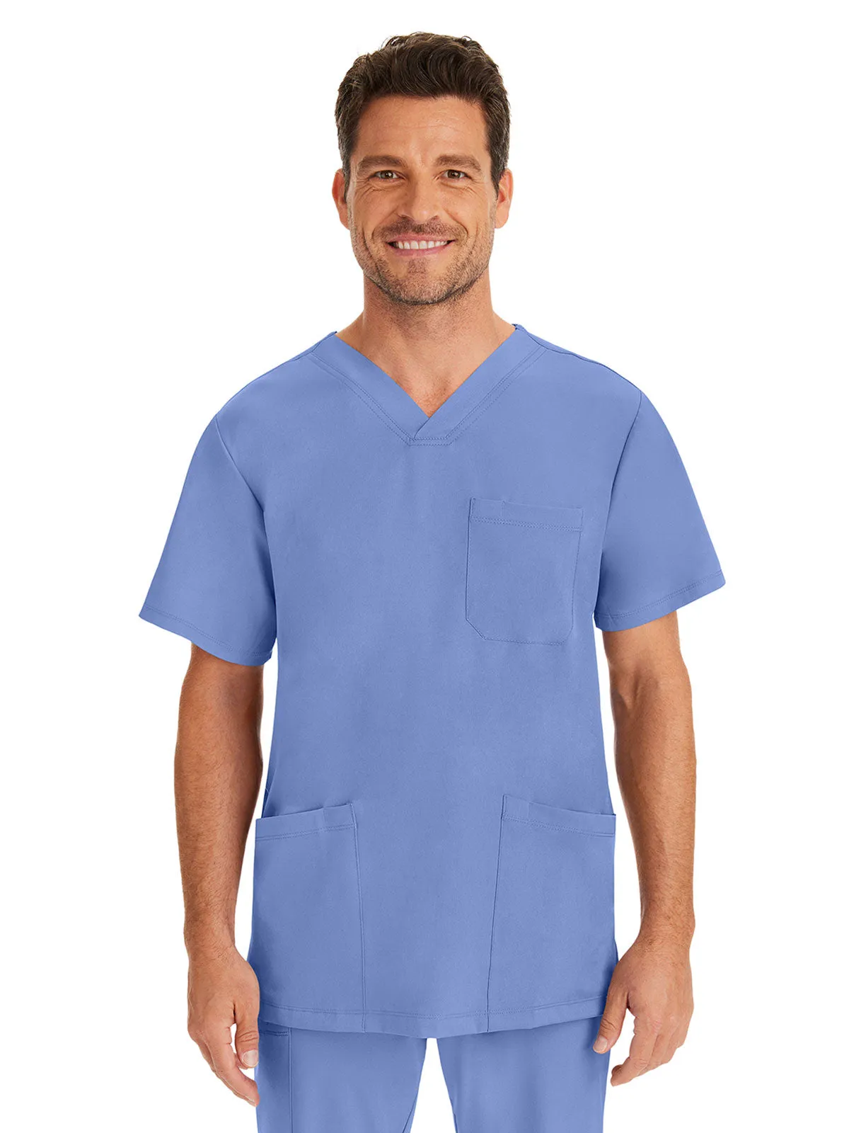 HH Works - Men's Matthew V-Neck Solid Scrub Top