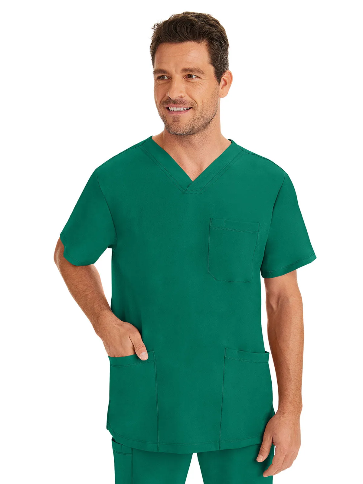 HH Works - Men's Matthew V-Neck Solid Scrub Top