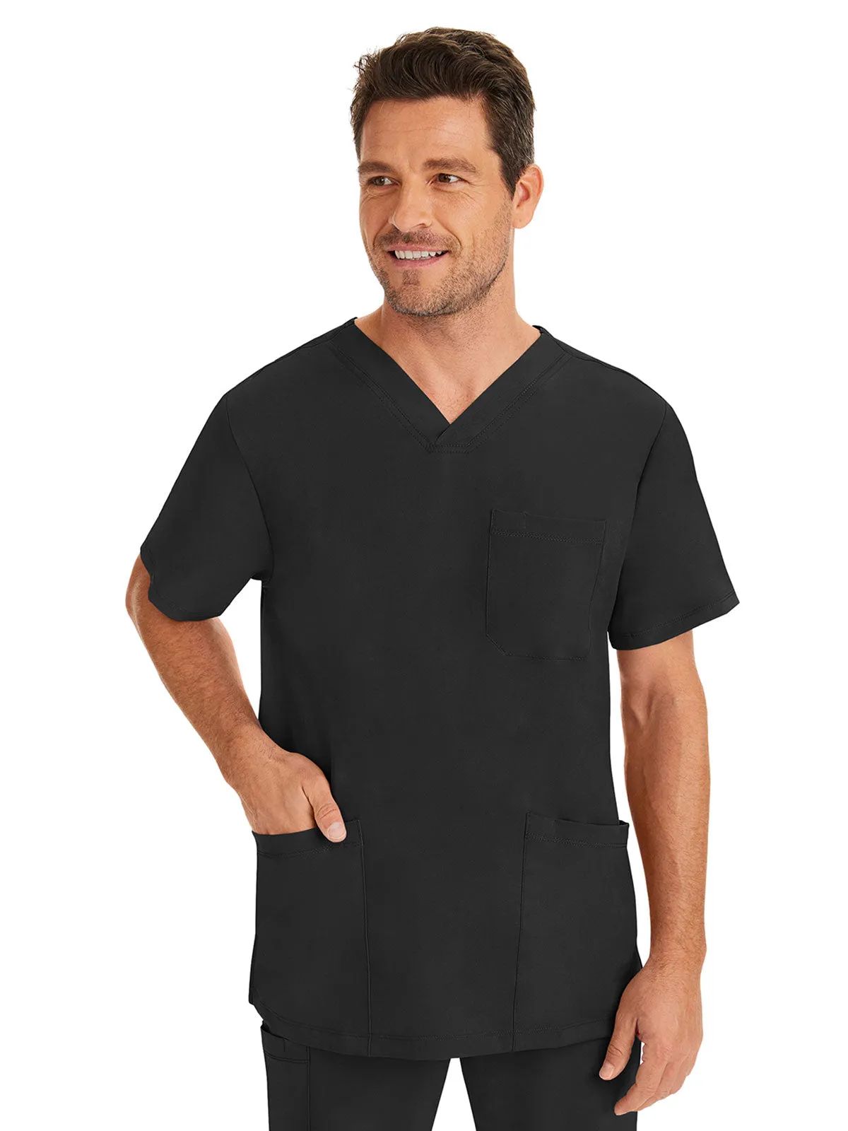 HH Works - Men's Matthew V-Neck Solid Scrub Top