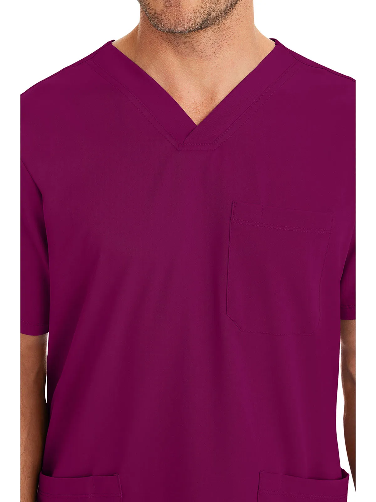 HH Works - Men's Matthew V-Neck Solid Scrub Top