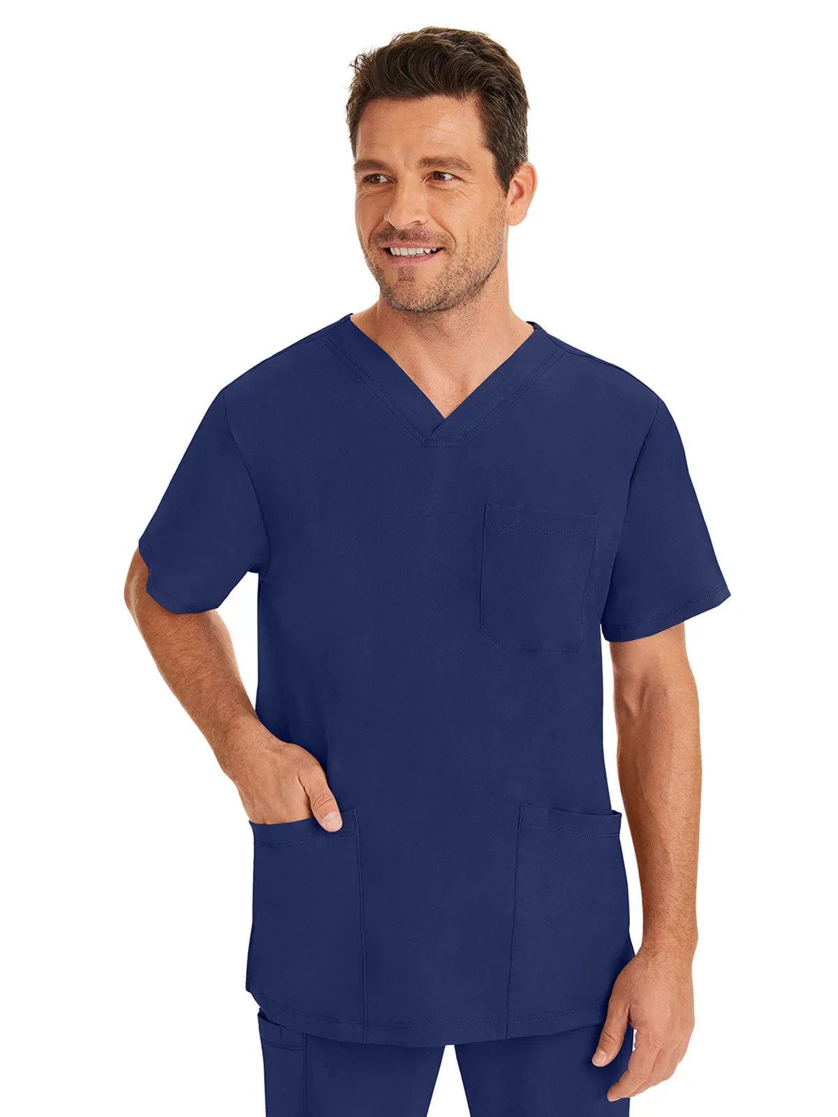 HH Works - Men's Matthew V-Neck Solid Scrub Top