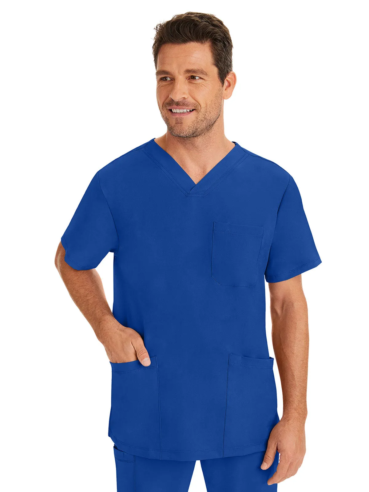 HH Works - Men's Matthew V-Neck Solid Scrub Top