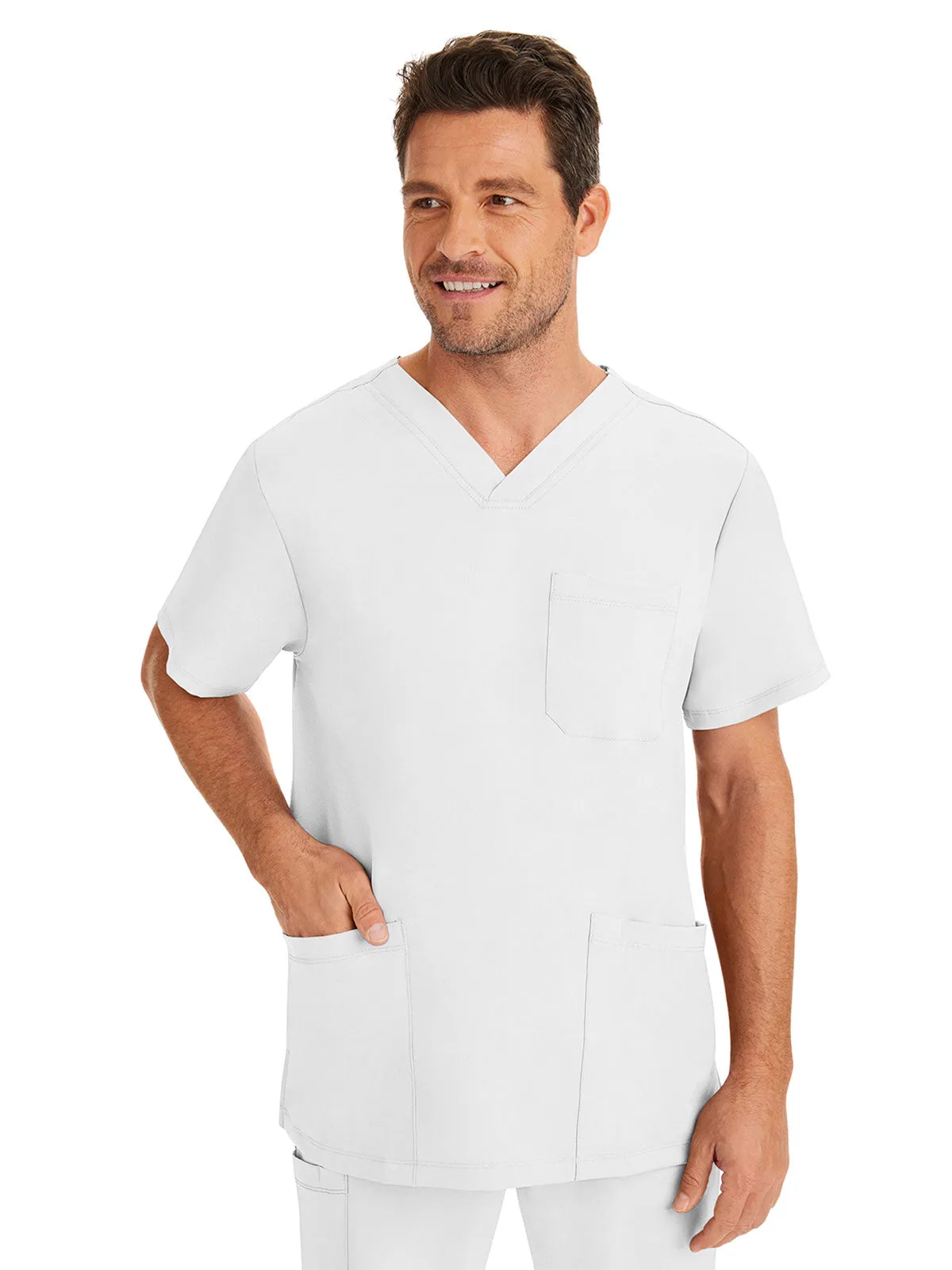 HH Works - Men's Matthew V-Neck Solid Scrub Top