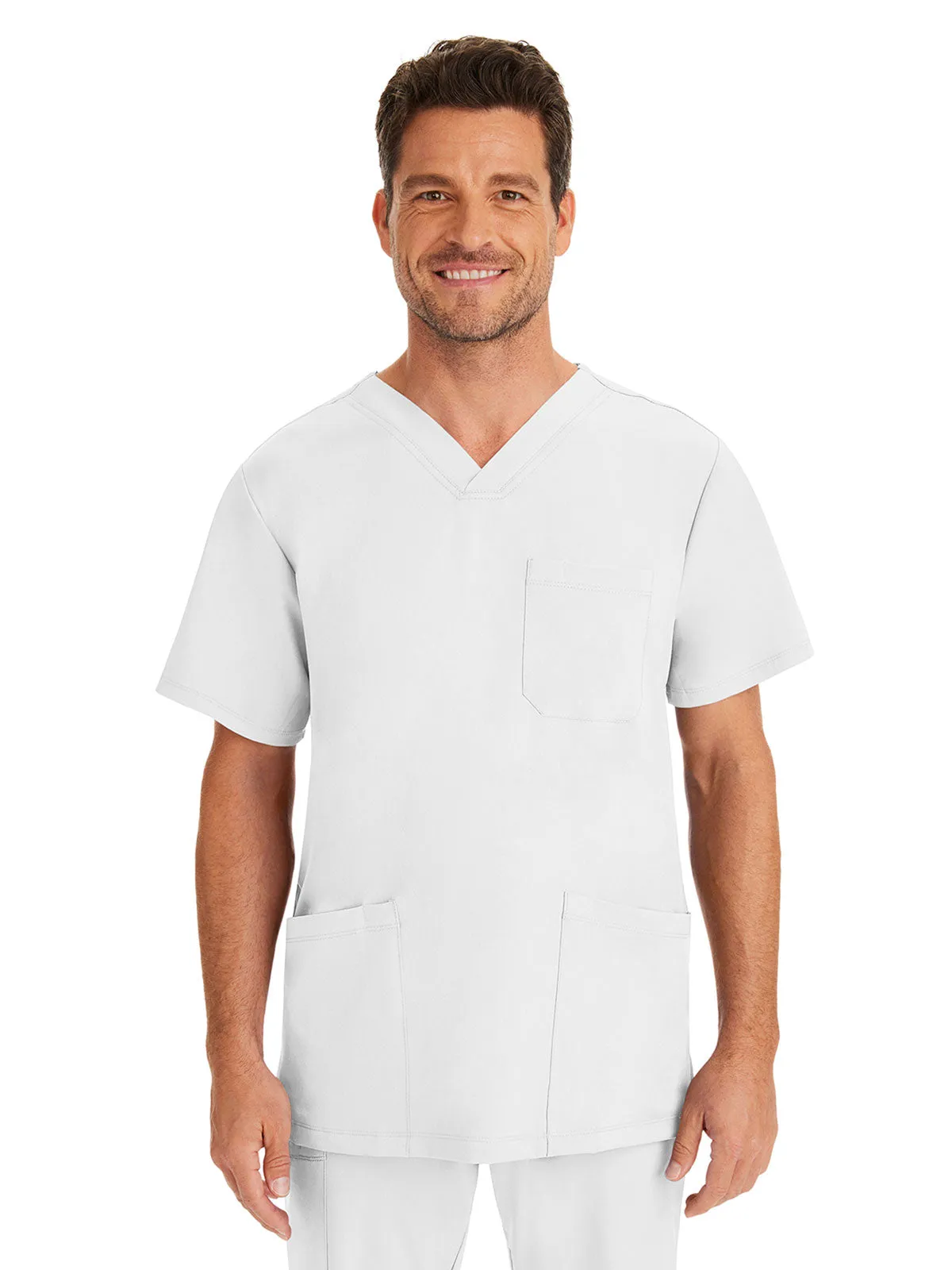 HH Works - Men's Matthew V-Neck Solid Scrub Top