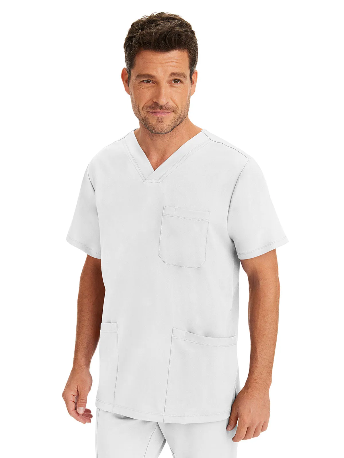 HH Works - Men's Matthew V-Neck Solid Scrub Top