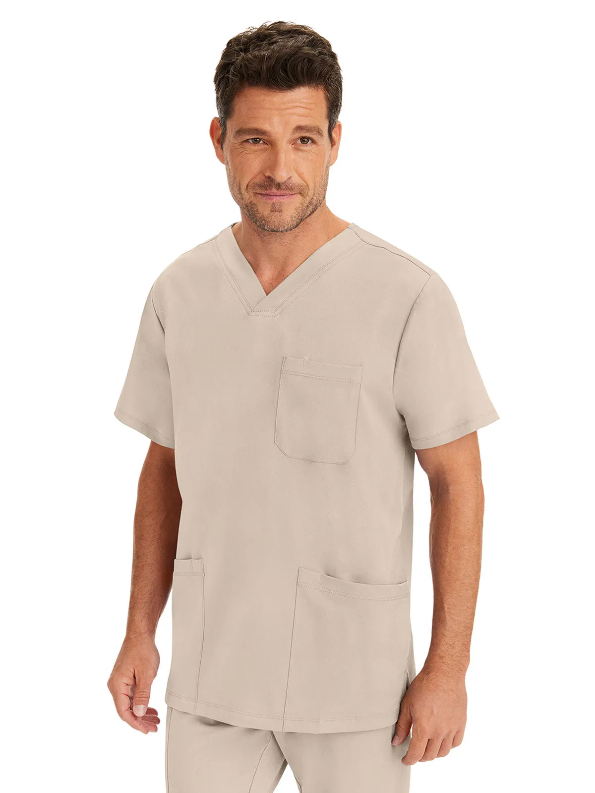 HH Works - Men's Matthew V-Neck Solid Scrub Top