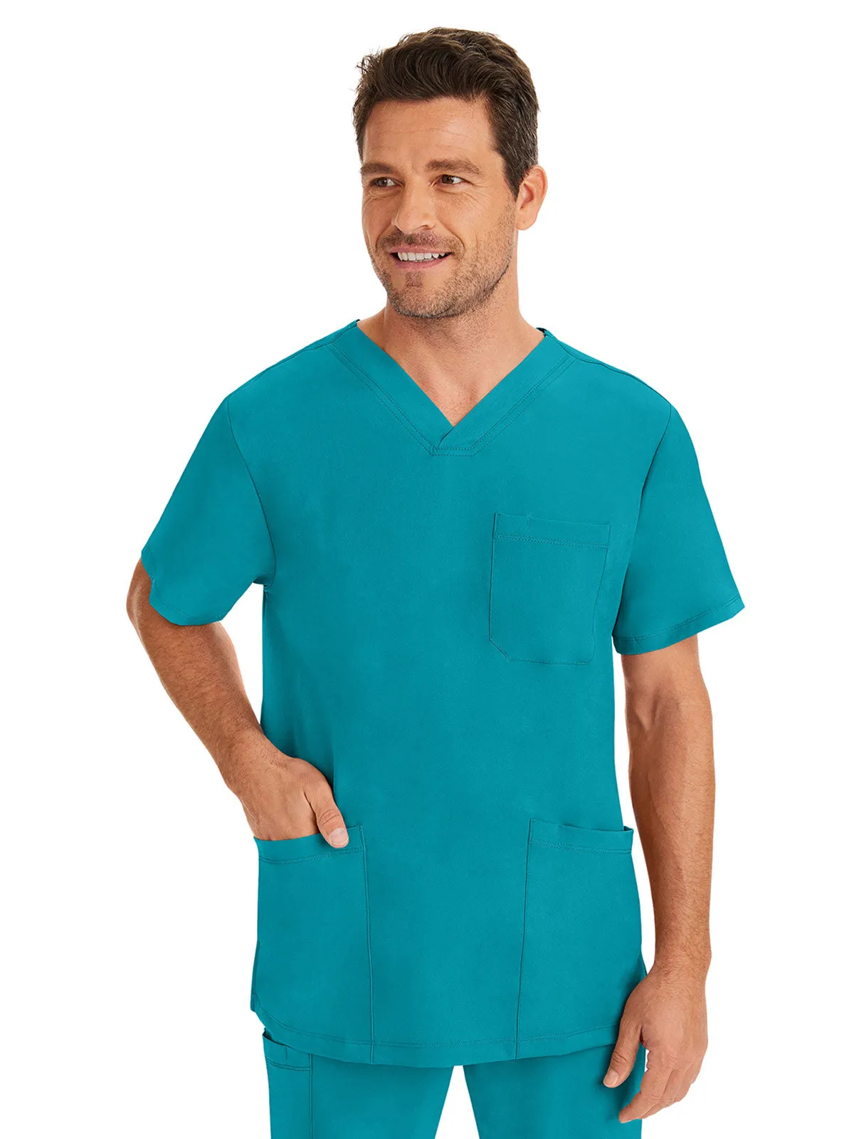 HH Works - Men's Matthew V-Neck Solid Scrub Top