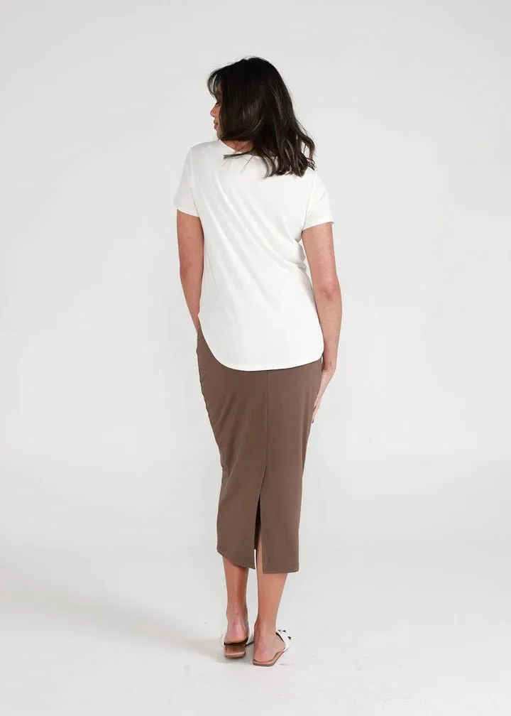 Lou Lou Bamboo Janis Bamboo Tee | Cream