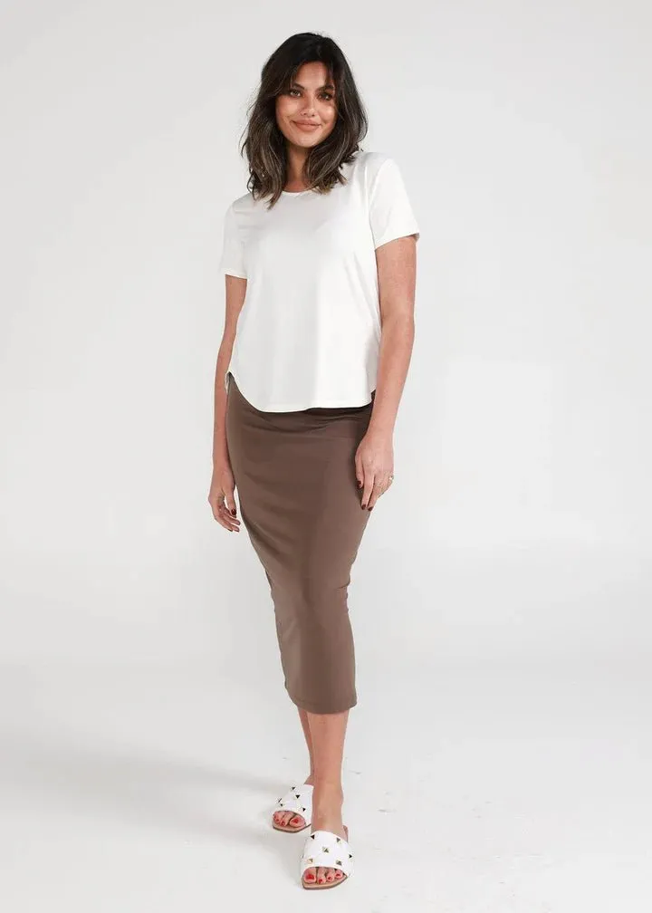 Lou Lou Bamboo Janis Bamboo Tee | Cream