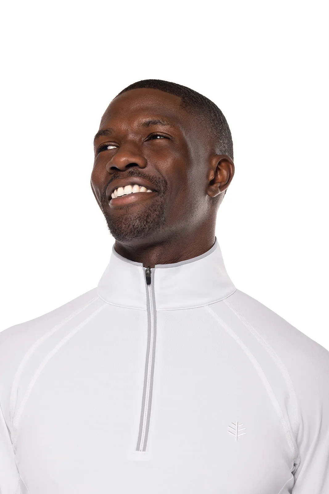 Men's Ultimate Half-Zip Rash Guard | White