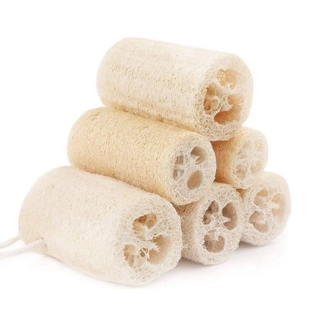 Natural Loofah- Organic Exfoliating Sponge Pad Scrubber