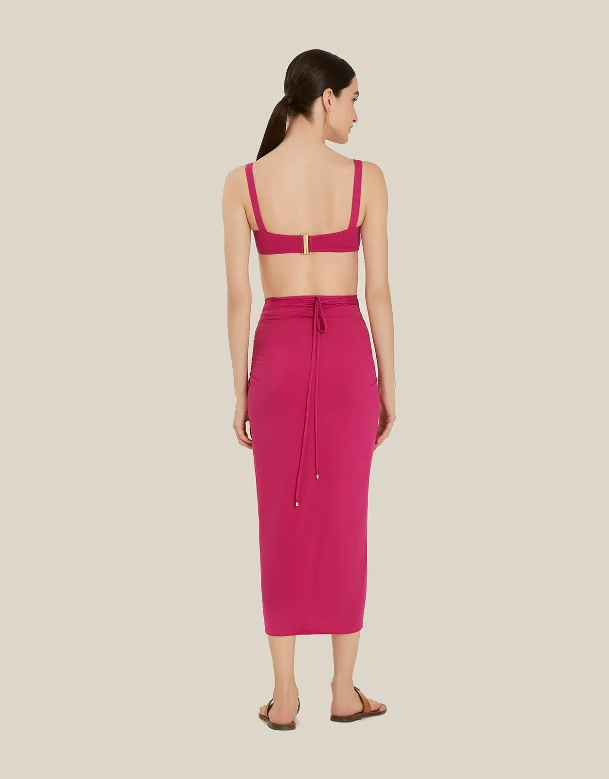 Sarong Cover Up Carmine