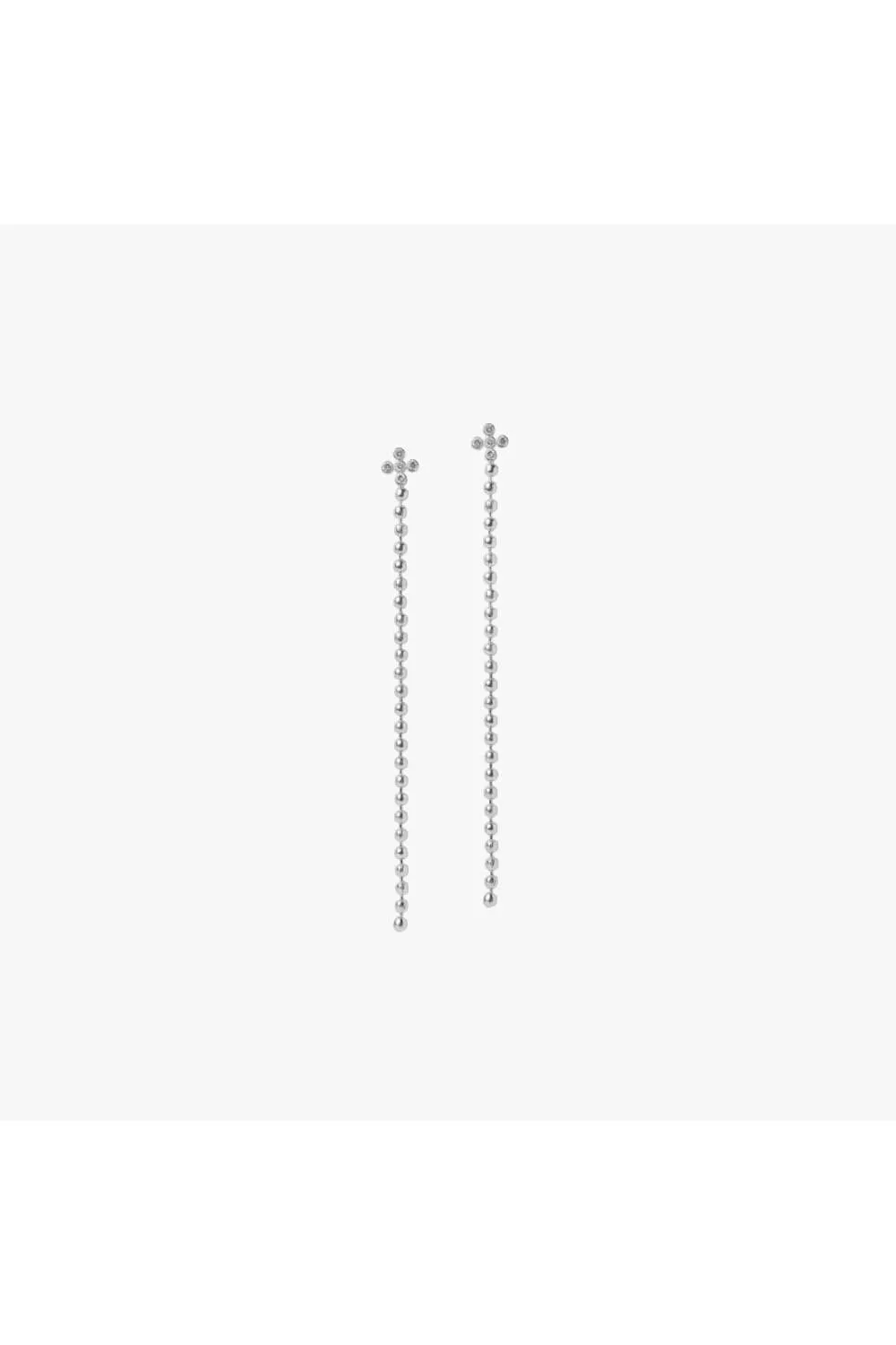 Sirius Star Earrings - Silver Tone