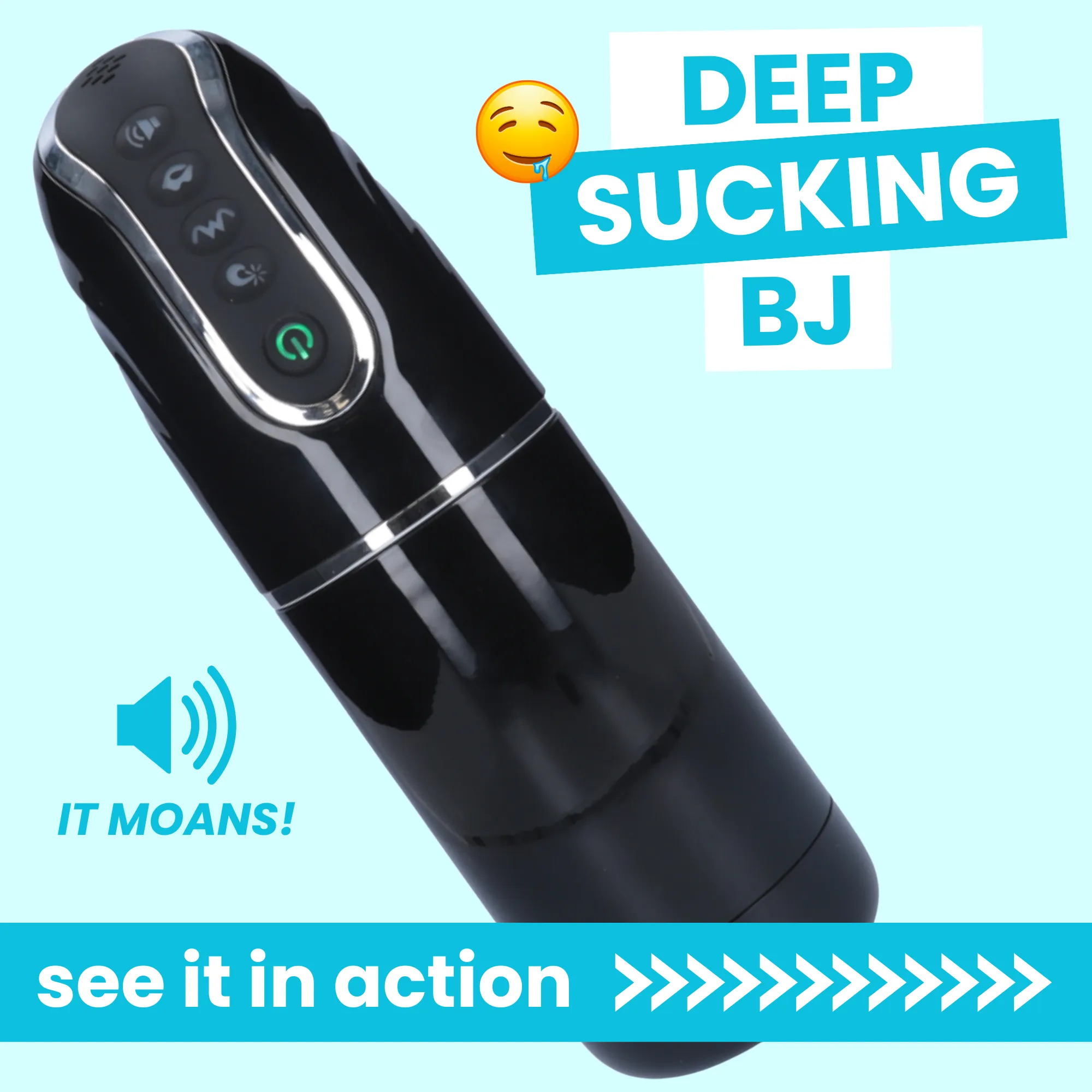 Vortex Moaning Masturbator: Featuring Unique Suction and Vibrating Features